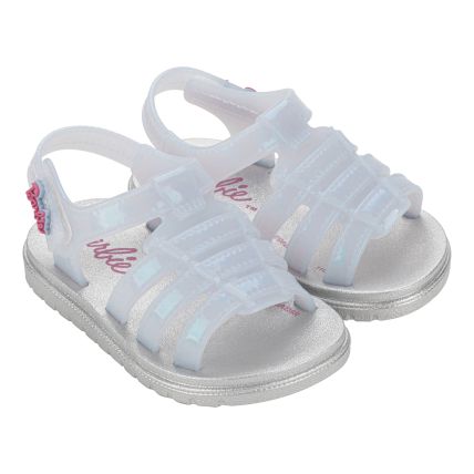 Sandalia Baby Barbie Fashionista - 23045 - Cinza/azul Perolado/rosa - Atacado