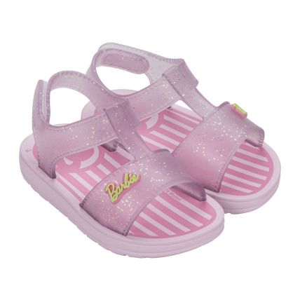 Sandalia Baby Barbie Dream - 23085 - Rosa Claro/rosa Glitter - Atacado