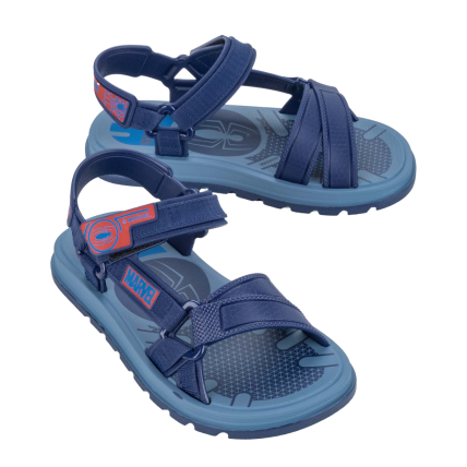 Sandalia Infantil Marvel Elite - 23088 - Azul/azul/vermelho - Atacado