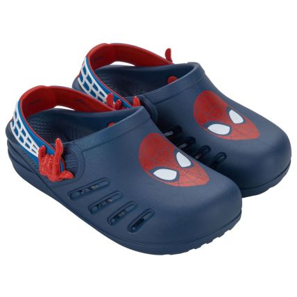 Babuche Infantil Homem Aranha Web - 23089 - Azul Escuro/vermelho - Atacado