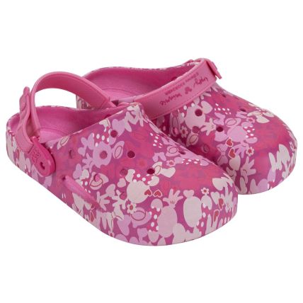 Babuche Infantil Minnie Fun Print - 23092 - Rosa/rosa - Atacado