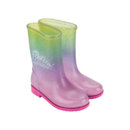 Galocha Infantil Barbie Colorful - 23097 - Rosa/verde/lilas - Atacado