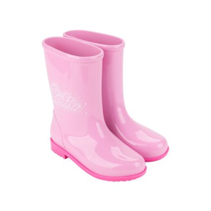 Galocha Infantil Barbie Colorful - 23097 - Rosa/branco - Atacado