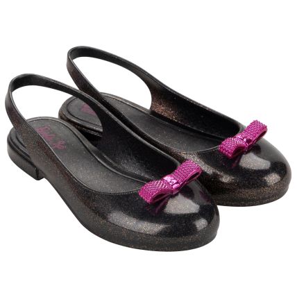 Sapatilha Infantil Barbie Lady - 23099 - Preto Glitter/rosa - Atacado