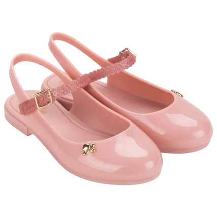 Sapatilha Infantil Barbie Lady - 23099 - Rosa Metal/ouro - Atacado