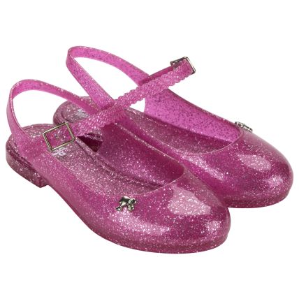 Sapatilha Infantil Barbie Lady - 23099 - Rosa Glitter/prata - Atacado