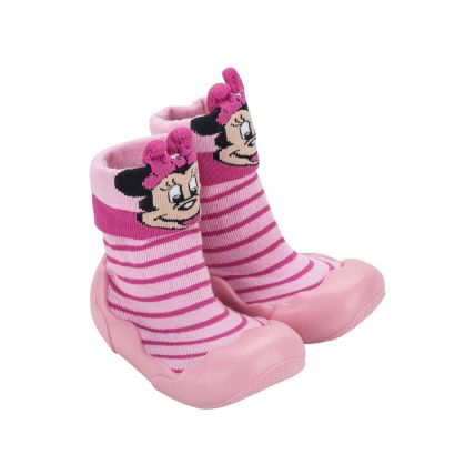 Sapatilha Baby Disney Meia Comfy - 23103 - Rosa/preto - Atacado