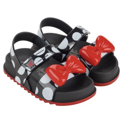 Sandalia Baby Minnie Pop Model - 23104 - Preto/branco/vermelho - Atacado