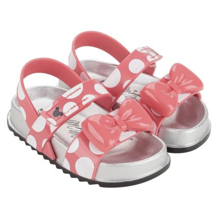Sandalia Baby Minnie Pop Model - 23104 - Cinza/rosa/branco - Atacado