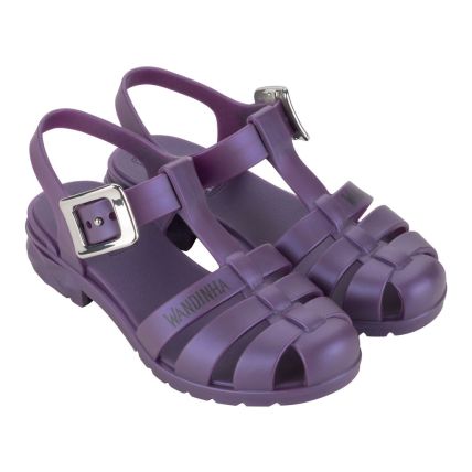 Sandália Infantil Wandinha Duo Plus - 23107 - Roxo Perolado - Atacado