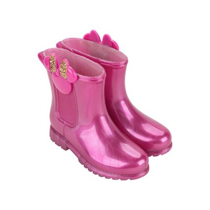 Galocha Infantil Disney Fashion - 23117 - Rosa Perolado/rosa - Atacado
