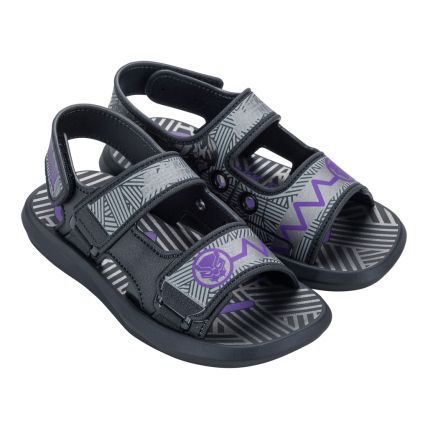 Sandalia Infantil Marvel Future - 23124 - Preto/preto/roxo - Atacado