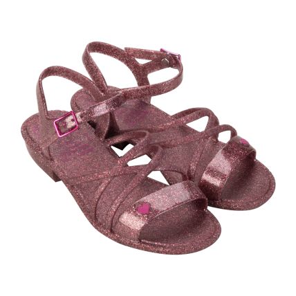 Sandalia Infantil Disney Princess Sand Inf - 23128 - Rosa Glitter - Atacado