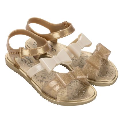 Sandalia Infantil Disney Princes Diva -23143 - Bege/bege Perola - Atacado