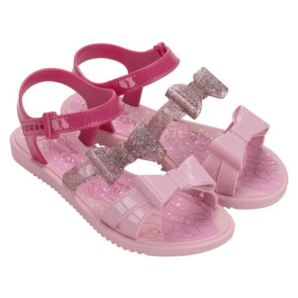 Sandalia Infantil Disney Princes Diva -23143 - Rosa/rosa Glitter - Atacado