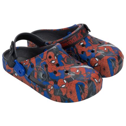 Babuche Infantil Marvel Print - 23146 - Preto/vermelho - Atacado