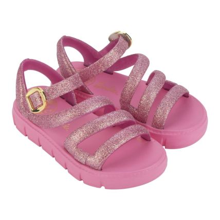 Sandalia Infantil Barbie Model - 23148 - Rosa Escuro/glitter - Atacado