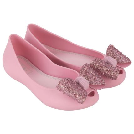 Sapatilha Infantil Barbie Jelly - 23155 - Rosa/glitter - Atacado