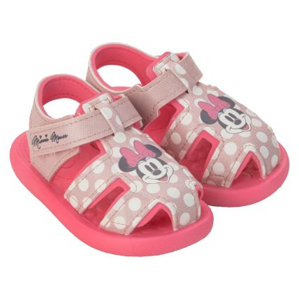 Chinelo Sandalia Baby Disney Casual - 23157 - Rosa/rosa/branco - Atacado