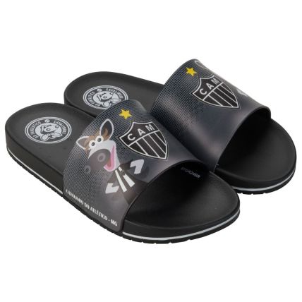 Chinelo Infantil Slide Cavalinhos Do Fantastico - 23187 - Preto/preto - Atacado