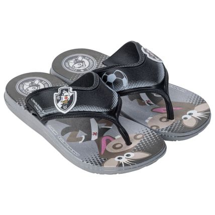 Chinelo De Dedo Infantil Cavalinhos Do Fantastico - 23188 - Cinza/preto - Atacado