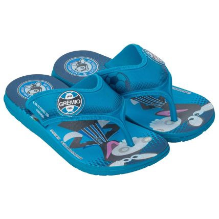 Chinelo De Dedo Infantil Cavalinhos Do Fantastico - 23188 - Azul/azul Médio - Atacado