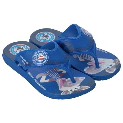 Chinelo De Dedo Infantil Cavalinhos Do Fantastico - 23188 - Azul Escuro/branco - Atacado