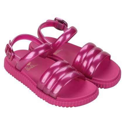 Sandalia Infantil Barbie Single - 23195 - Rosa Escuro/rosa - Atacado
