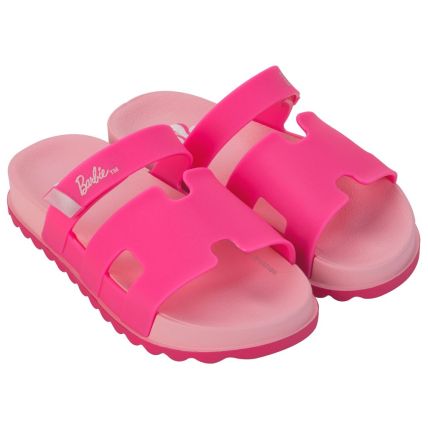 Chinelo Slide Infantil Barbie Glam Slide Inf - 23200 - Rosa/rosa Neon - Atacado