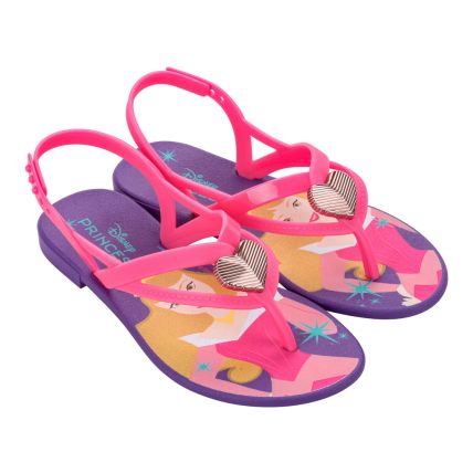 Sandalia Infantil Disney Lady Ii - 23240 - Roxo/rosa - Atacado