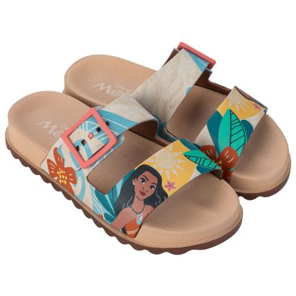Chinelo Slide Infantil Disney Summer Ii - 23288 - Bege/bege - Atacado