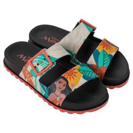 Chinelo Slide Infantil Disney Summer Ii - 23288 - Preto/bege/vermelho - Atacado