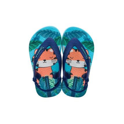 Chinelo Baby Ipanema - 25431 - Azul/azul/laranja - Atacado