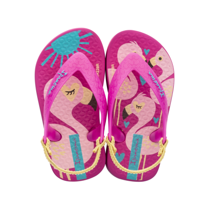 Chinelo Ipanema Baby - 25431 - Rosa/rosa/amarelo - Atacado