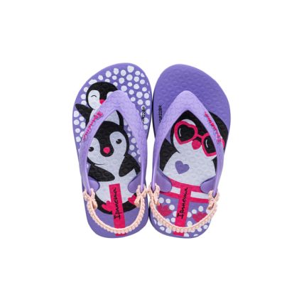 Chinelo Ipanema Baby - 25431 - Lilas/lilas/rosa - Atacado