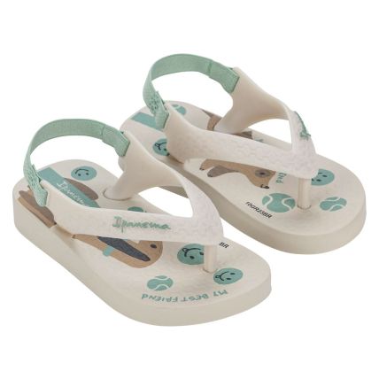 Chinelo Baby Ipanema - 25431 - Bege/bege/verde - Atacado