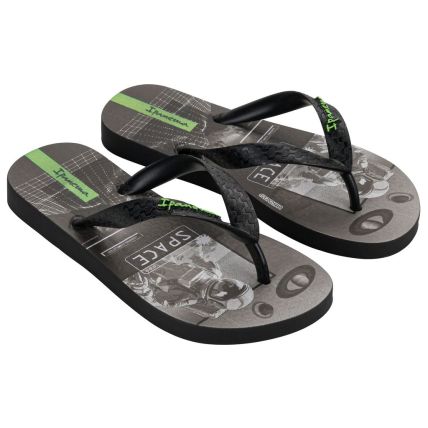 Chinelo Infantil Ipanema Temas - 25479 - Preto/preto/cinza - Atacado
