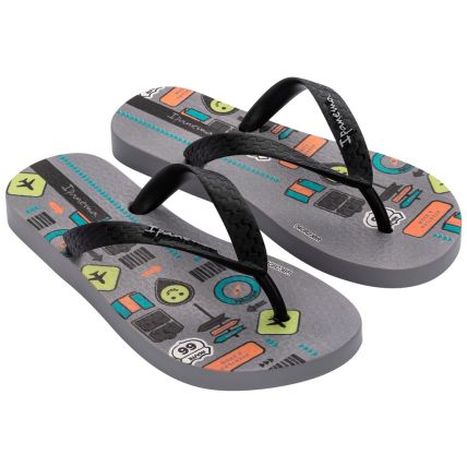 Chinelo Infantil Ipanema Temas - 25479 - Cinza/preto - Atacado