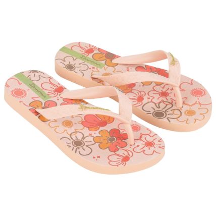 Chinelo Infantil Ipanema Temas - 25479 - Bege/bege/verde - Atacado