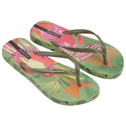 Chinelo Feminino Ipanema Sem Igual - 25483 - Verde/Verde/Rosa - Atacado