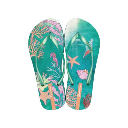 Chinelo Feminino Ipanema Sem Igual - 25483 - Verde/laranja - Atacado