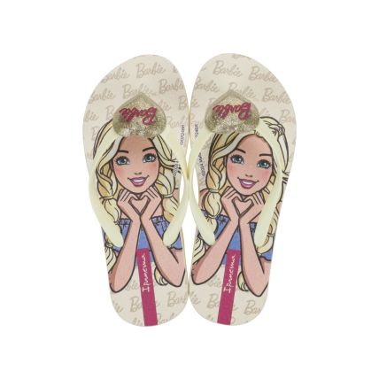 Chinelo Infantil Ipanema Barbie Style - 25729 - Bege/amarelo - Atacado