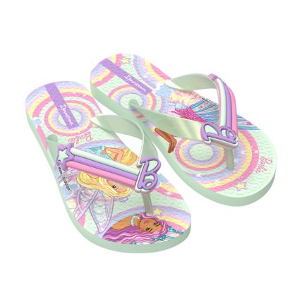 Chinelo Infantil Ipanema Barbie Style - 25729 - Verde/rosa/lilas - Atacado