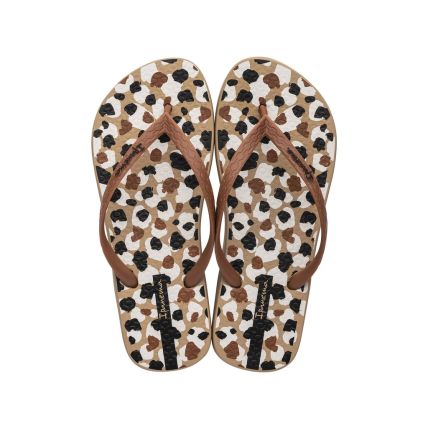 Chinelo Feminino Ipanema Temas V - 25868 - Bege/marrom/preto - Atacado