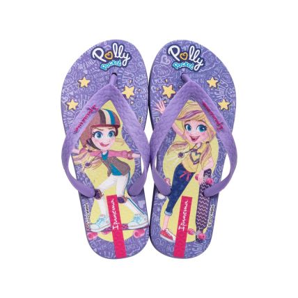 Chinelo Infantil Ipanema Polly E Max Steel - 26048 - Lilas/rosa/amarelo - Atacado