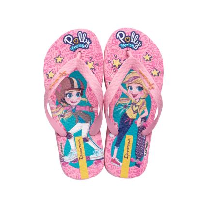Chinelo Infantil Ipanema Polly E Max Steel - 26048 - Rosa/azul/amarelo - Atacado