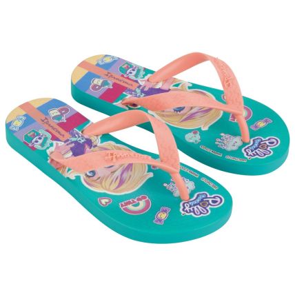 Chinelo Infantil Ipanema Polly E Max Steel - 26048 - Azul/Rosa - Atacado
