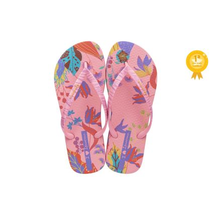 Chinelo Feminino Ipanema Flower Bomb - 26890 - Rosa/lilas/laranja - Atacado