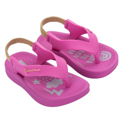 Chinelo Baby Ipanema Anatômica Soft - 26121 - Lilás/Amarelo/Verde - Atacado