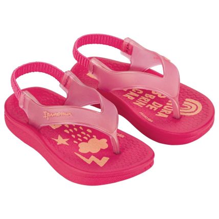 Chinelo Baby Ipanema Anatômica Soft - 26121 - Rosa/Laranja - Atacado